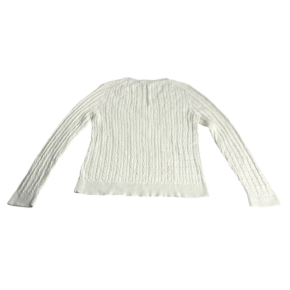 Tommy Hilfiger Cable Knit Cotton Sweater Set 2pc Navy & Beige L - Picture 4 of 16